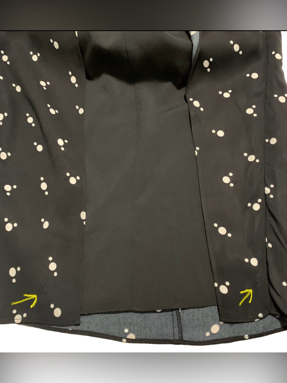 Self portrait polka dot puff sleeve dress in black size 2 - Picture 9 of 9